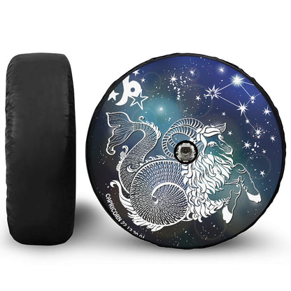 Constellation Of Capricorn Print Tire Cover With Camera Hole