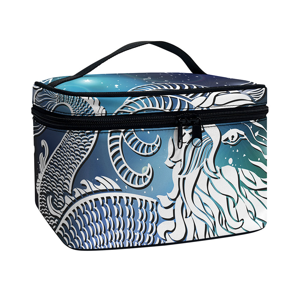 Constellation Of Capricorn Print Travel Makeup Bag
