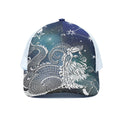 Constellation Of Capricorn Print White Mesh Trucker Hat