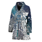 Constellation Of Capricorn Print Women's Bathrobe