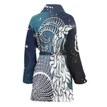 Constellation Of Capricorn Print Women's Bathrobe