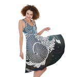 Constellation Of Capricorn Print Women's Sleeveless Dress
