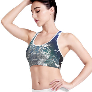 Constellation Of Capricorn Print Women's Sports Bra