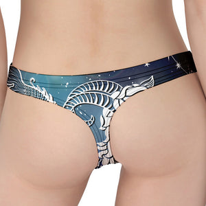 Constellation Of Capricorn Print Women's Thong