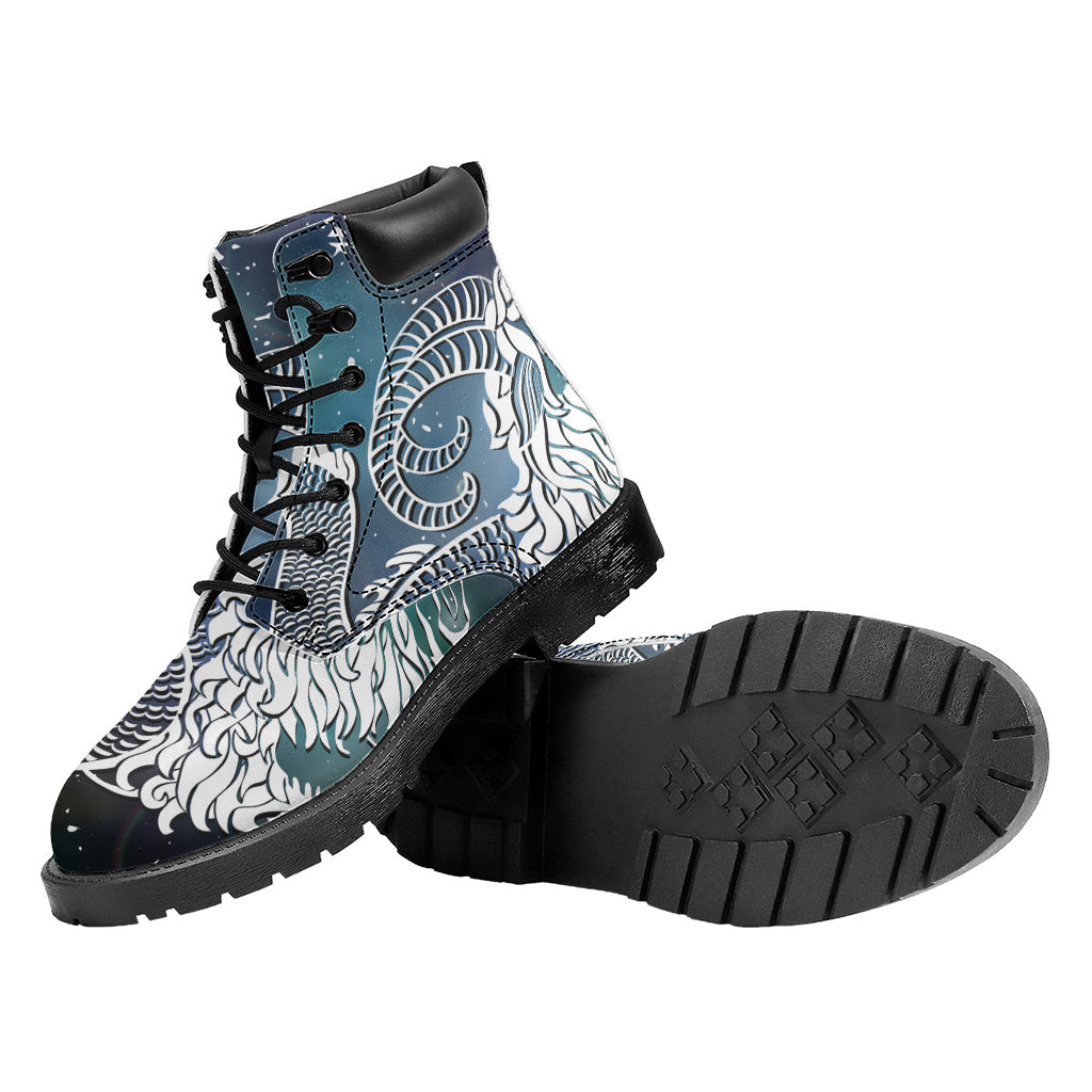 Constellation Of Capricorn Print Work Boots
