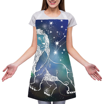 Constellation Of Leo Print Adjustable Apron