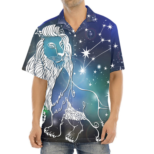 Constellation Of Leo Print Aloha Shirt
