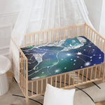 Constellation Of Leo Print Baby Crib Sheet