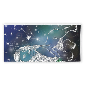 Constellation Of Leo Print Beach Towel