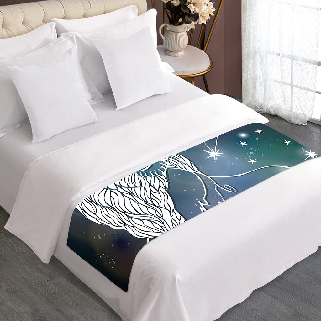 Constellation Of Leo Print Bed Runner