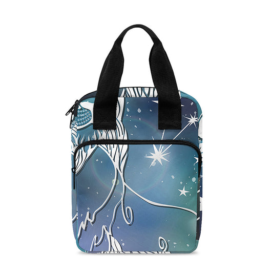 Constellation Of Leo Print Bible Tote Bag
