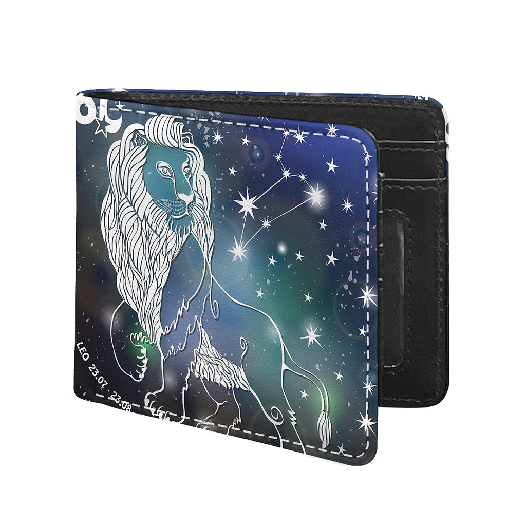 Constellation Of Leo Print Bifold Wallet