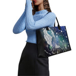 Constellation Of Leo Print Canvas Tote Bag