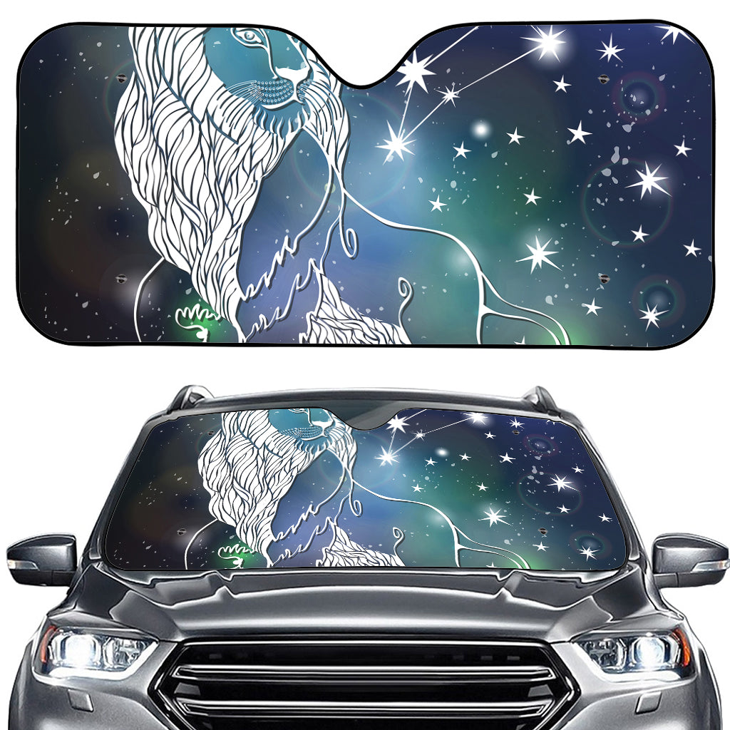 Constellation Of Leo Print Car Windshield Sun Shade