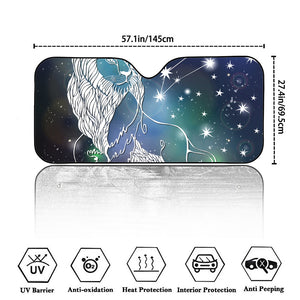 Constellation Of Leo Print Car Windshield Sun Shade