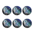 Constellation Of Leo Print Coaster Set