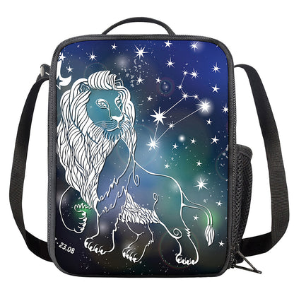 Constellation Of Leo Print Crossbody Lunch Bag