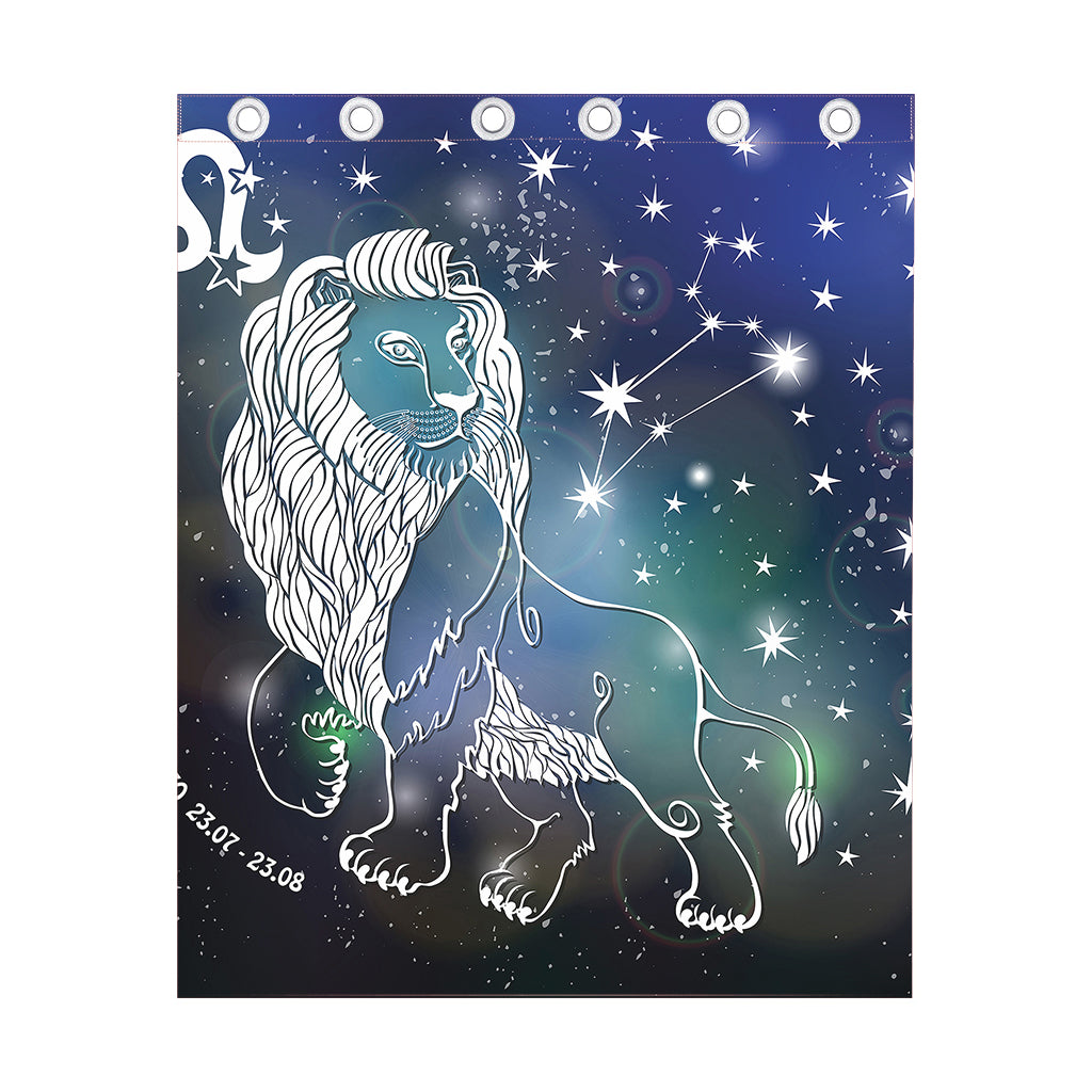 Constellation Of Leo Print Curtain
