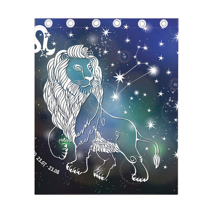 Constellation Of Leo Print Curtain