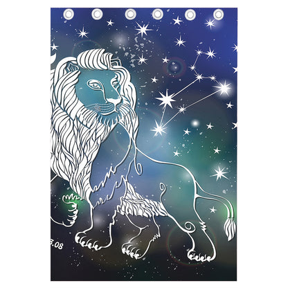 Constellation Of Leo Print Curtain