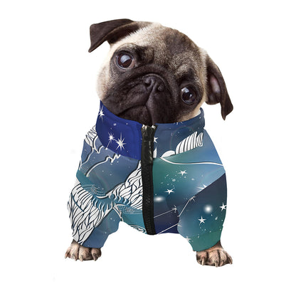 Constellation Of Leo Print Dog Zip Up Jacket