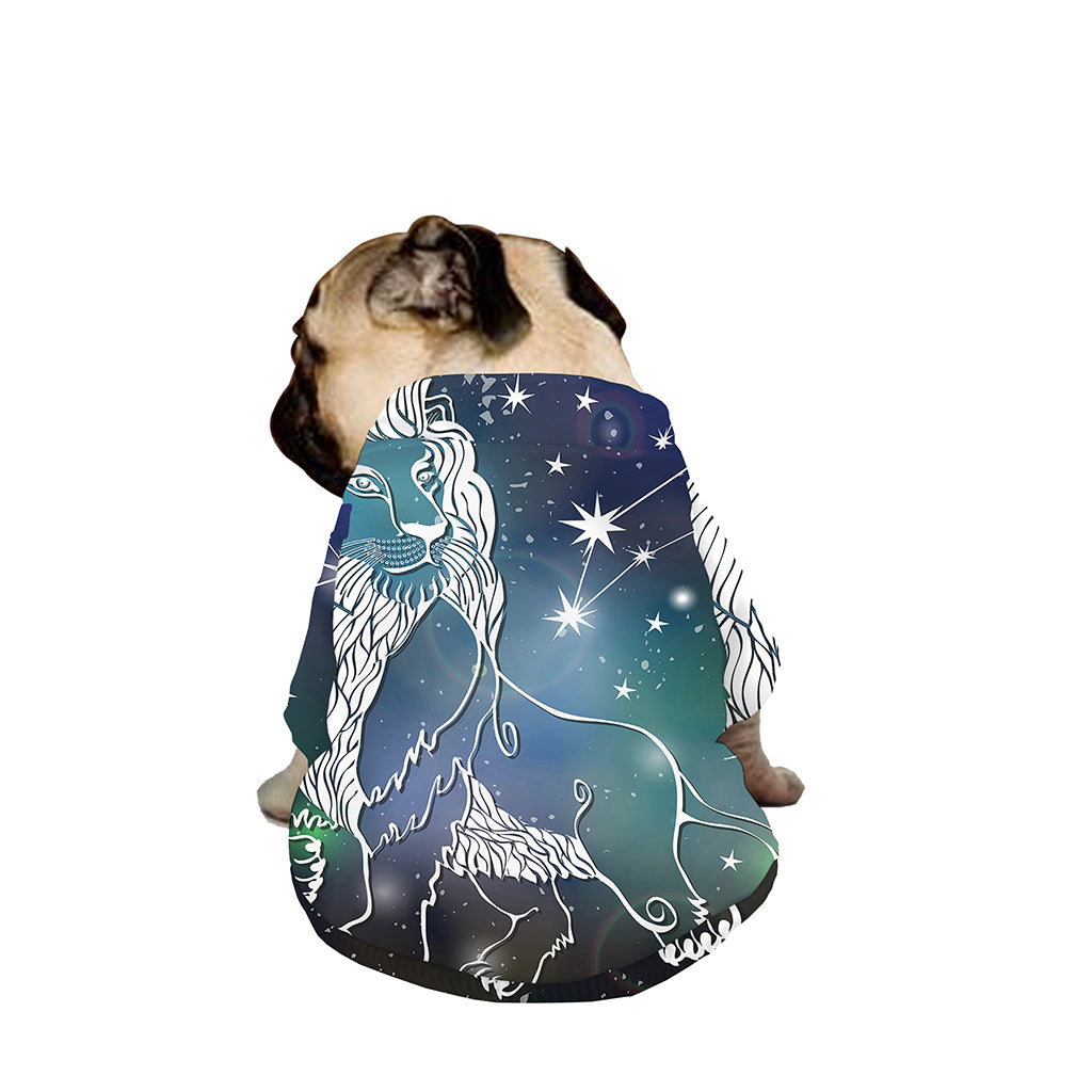 Constellation Of Leo Print Dog Zip Up Jacket