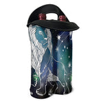 Constellation Of Leo Print Double Neoprene Wine Tote