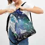 Constellation Of Leo Print Drawstring Backpack
