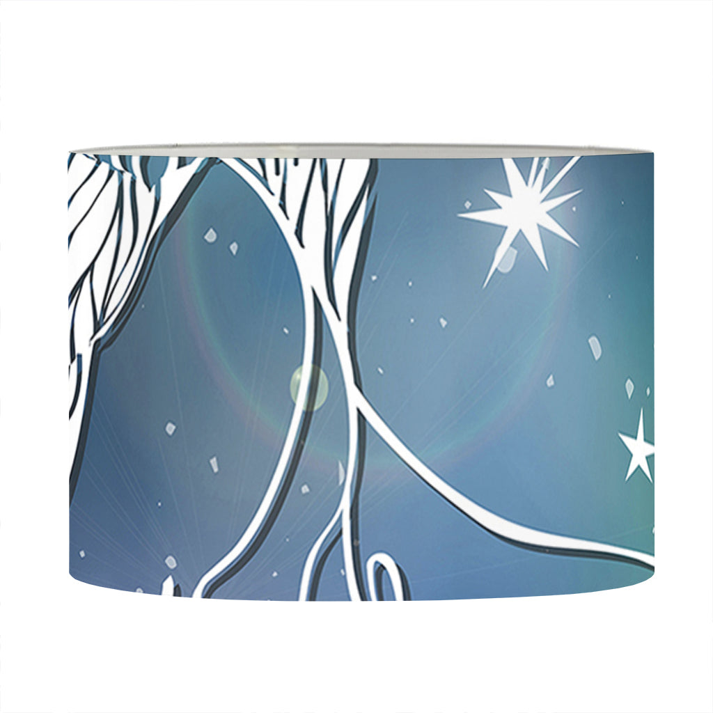 Constellation Of Leo Print Drum Lamp Shade