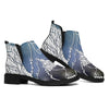 Constellation Of Leo Print Flat Ankle Boots