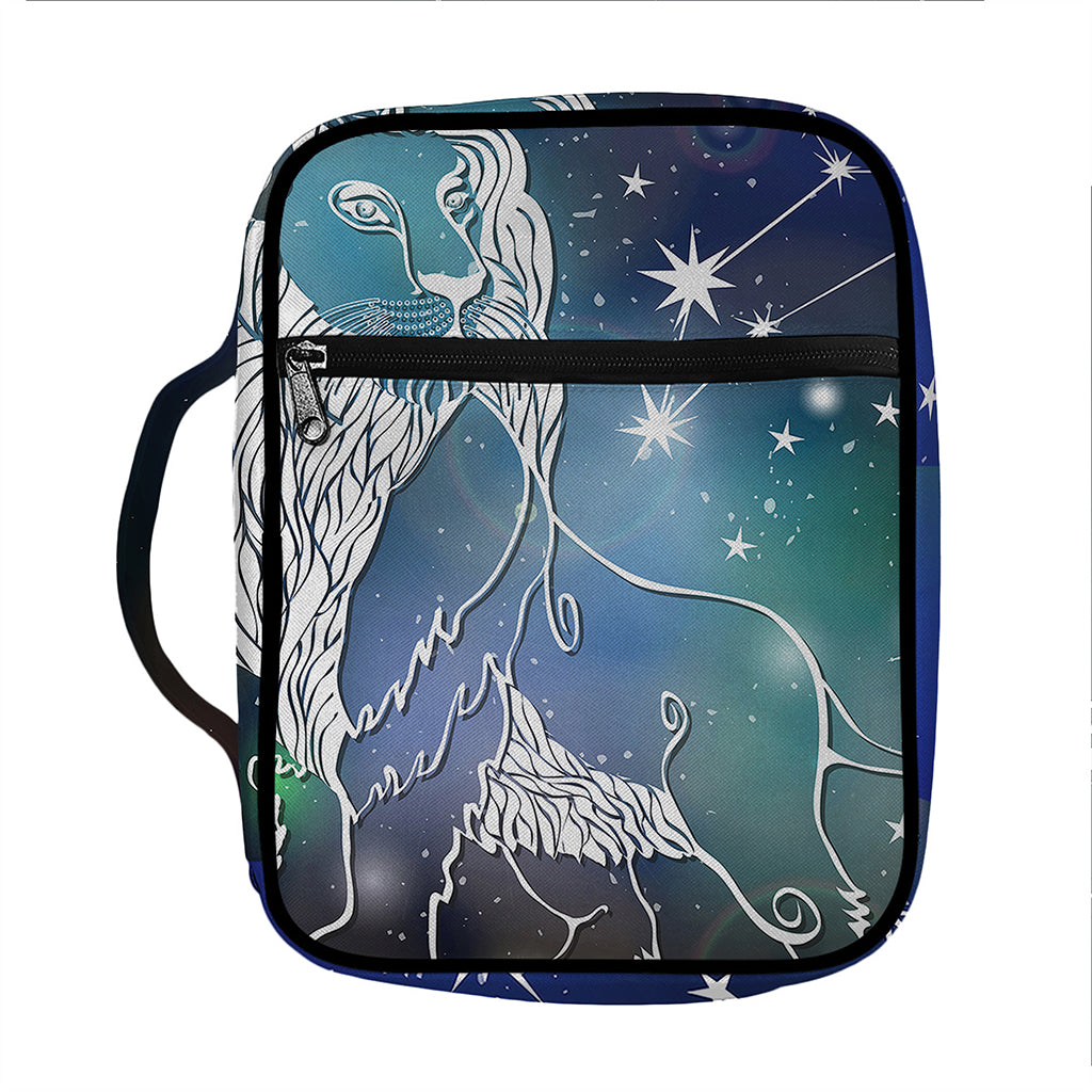 Constellation Of Leo Print Front Pocket Bible Bag