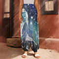 Constellation Of Leo Print Harem Pants