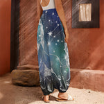Constellation Of Leo Print Harem Pants