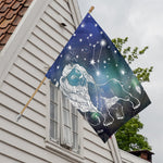 Constellation Of Leo Print House Flag