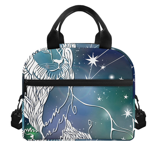 Constellation Of Leo Print Insulated Lunch Bag