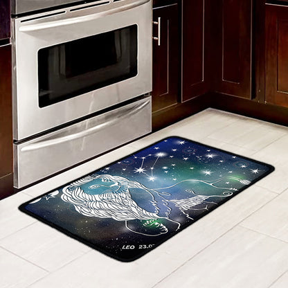 Constellation Of Leo Print Kitchen Mat