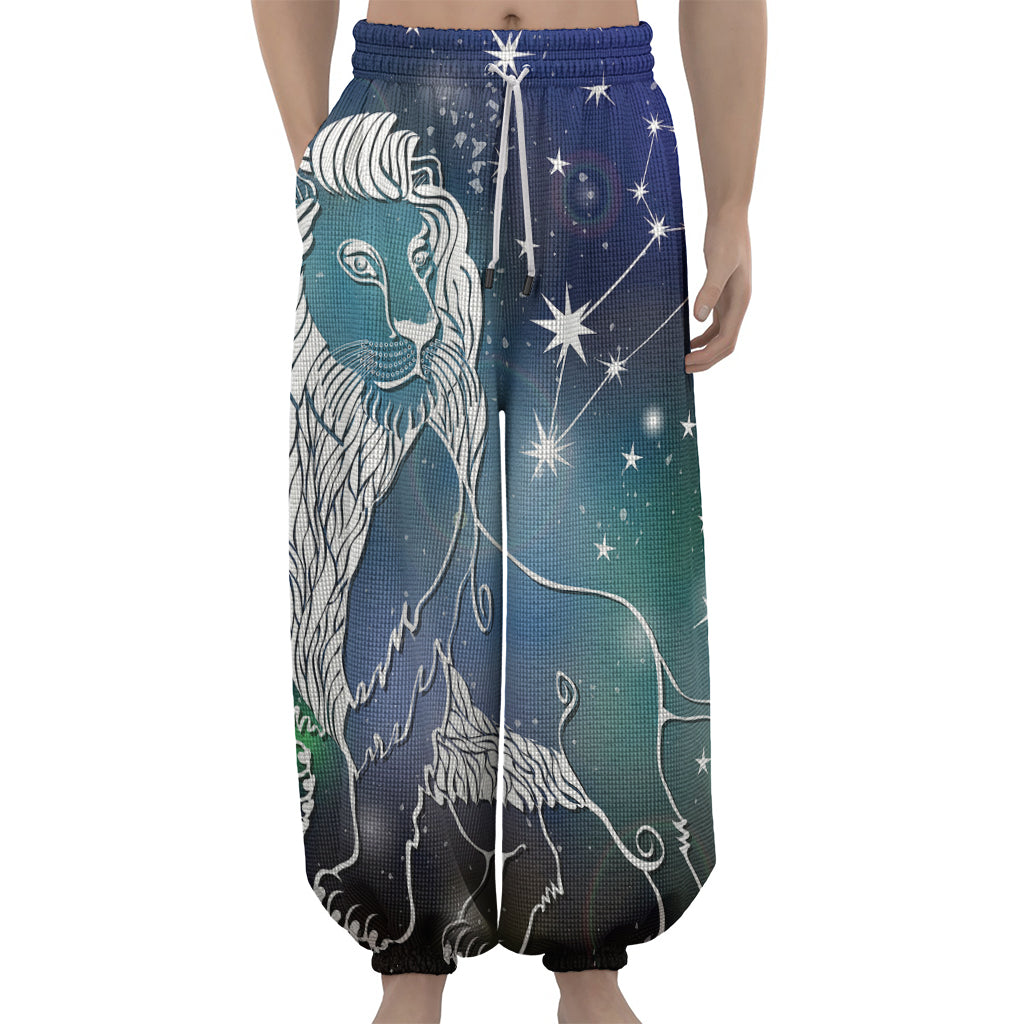 Constellation Of Leo Print Lantern Pants
