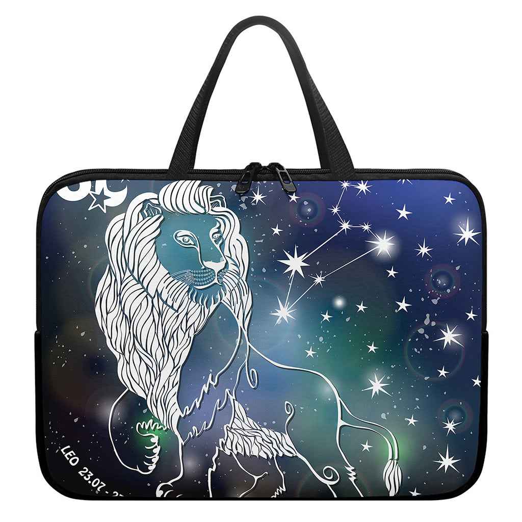 Constellation Of Leo Print Laptop Sleeve With Handle