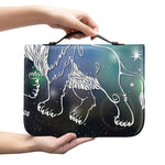 Constellation Of Leo Print Leather Bible Cover