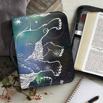 Constellation Of Leo Print Leather Bible Cover