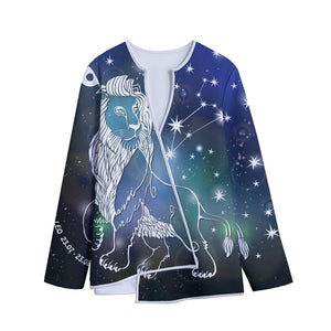 Constellation Of Leo Print Long Sleeve Short Coat