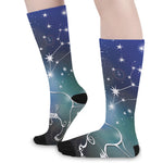 Constellation Of Leo Print Long Socks