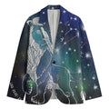 Constellation Of Leo Print Men's Blazer