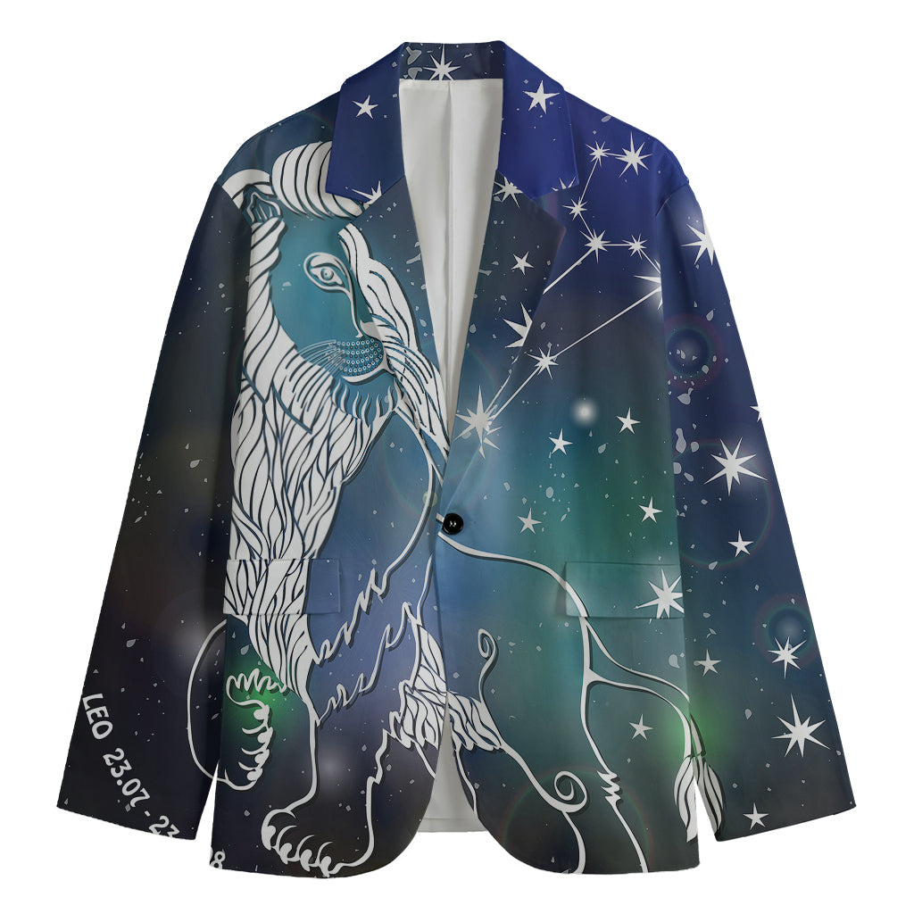 Constellation Of Leo Print Men's Blazer