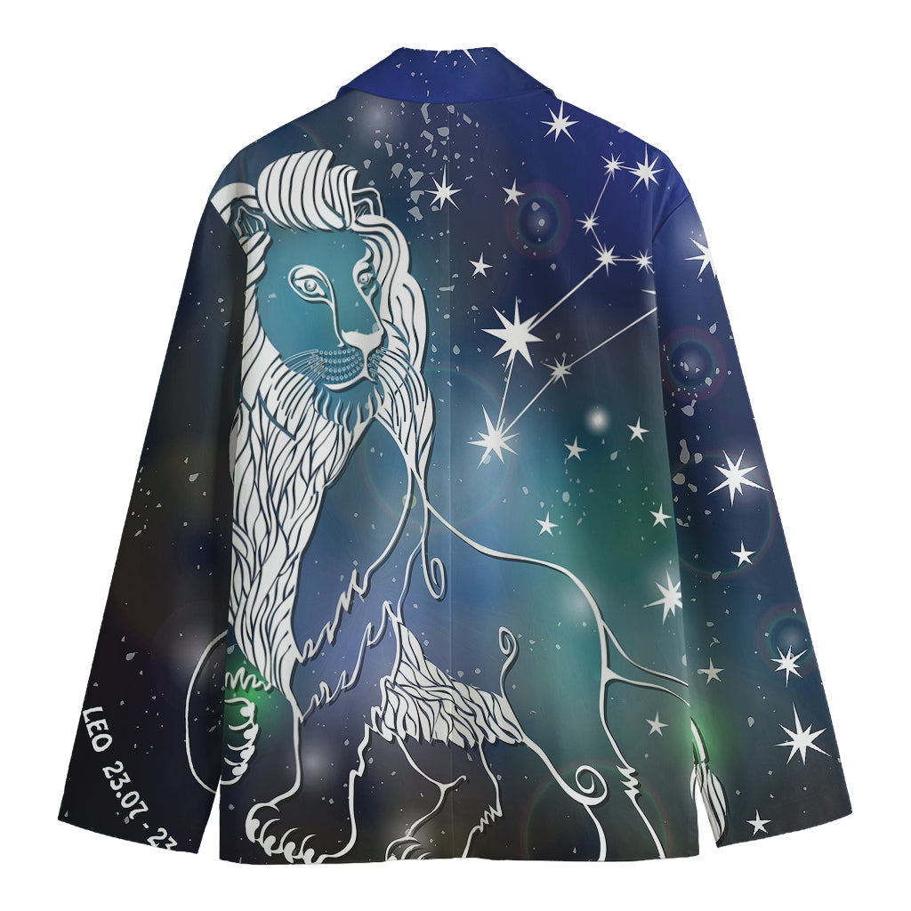 Constellation Of Leo Print Men's Blazer