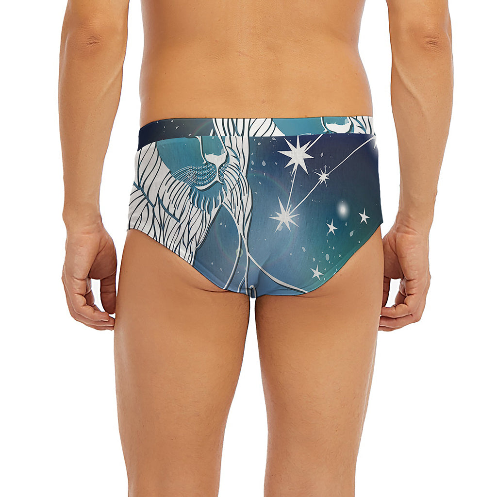 Constellation Of Leo Print Men's Briefs