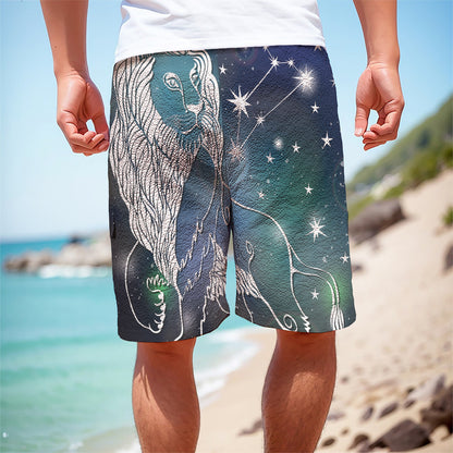 Constellation Of Leo Print Men's Cargo Shorts