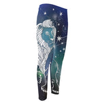 Constellation Of Leo Print Men's Compression Pants