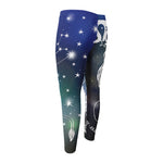 Constellation Of Leo Print Men's Compression Pants