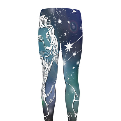 Constellation Of Leo Print Men's leggings